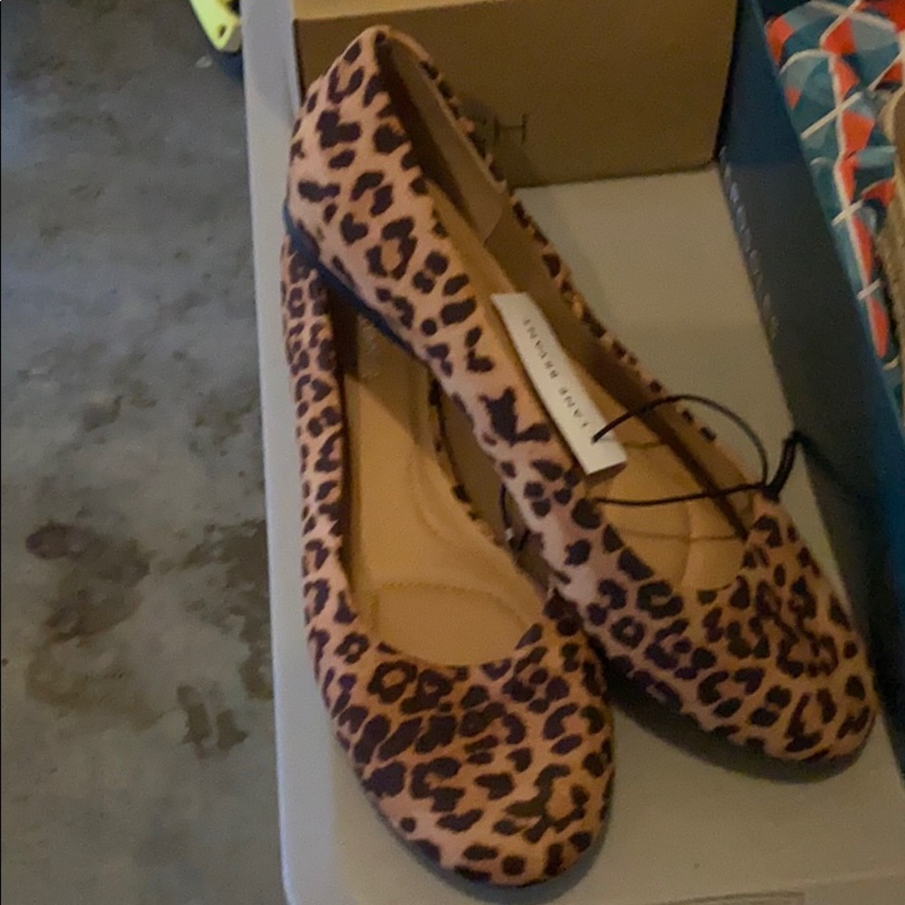 Animal print flats